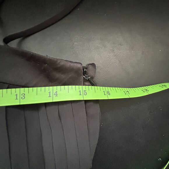 Ann Taylor LBD Pleated Top Spaghetti Strap Dress Size 4P - Picture 10 of 11